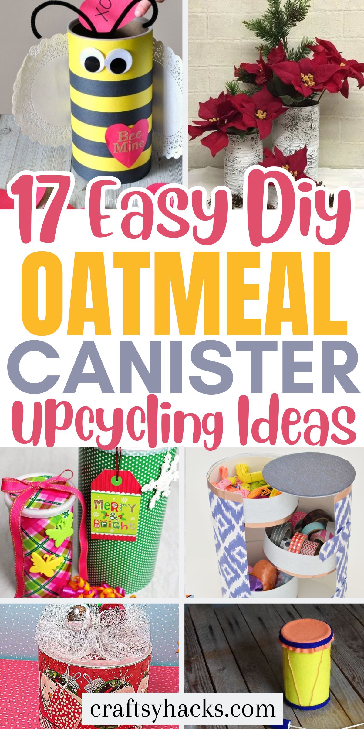 Oatmeal Canister Upcycling Ideas