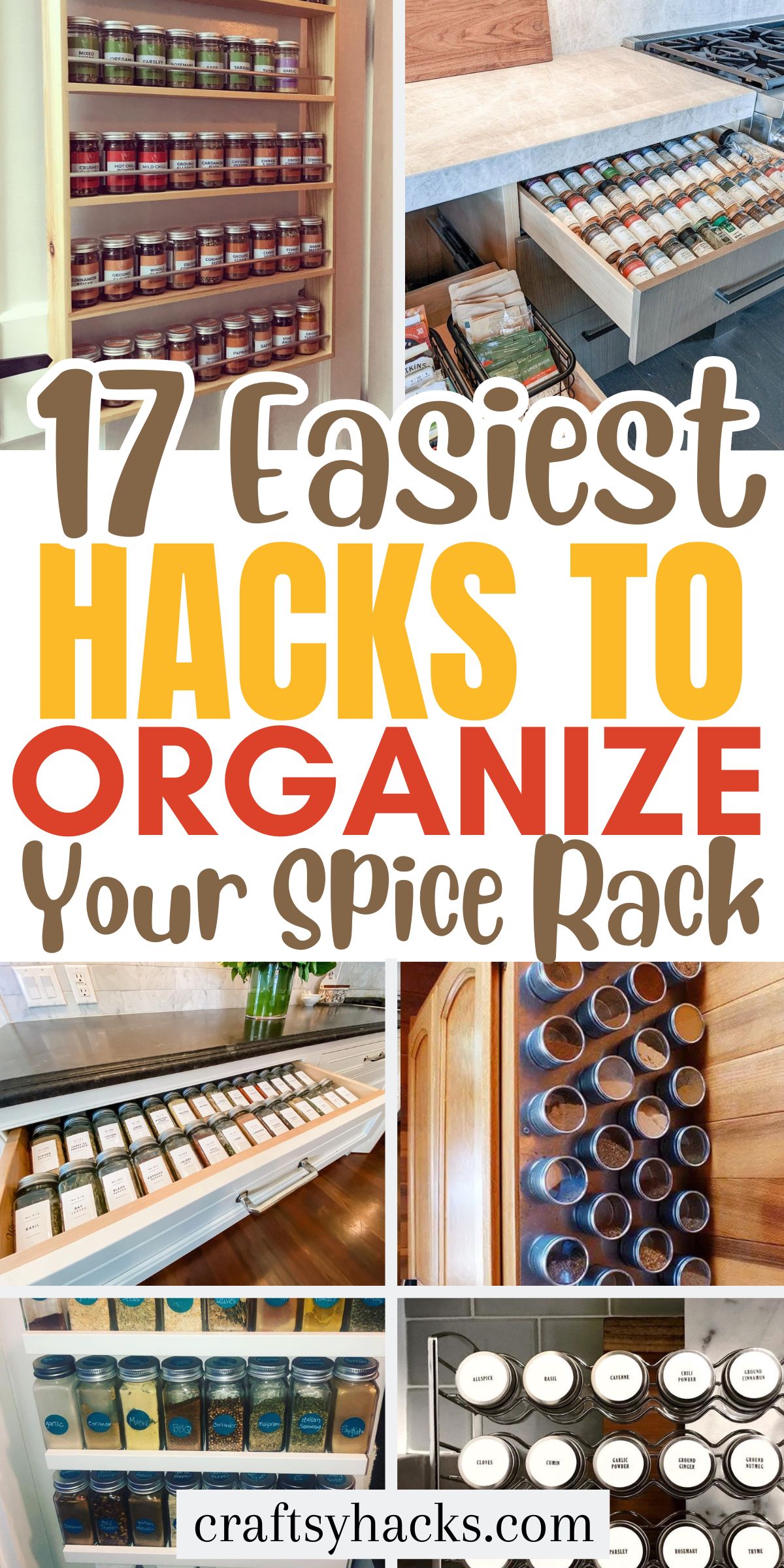 spice rack organizing ideas