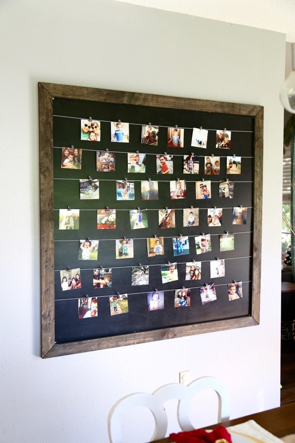 DIY Photo Display Wall