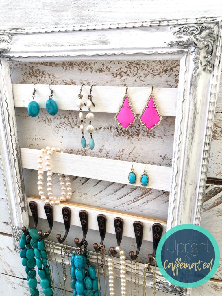 DIY Picture Frame Jewelry Holder