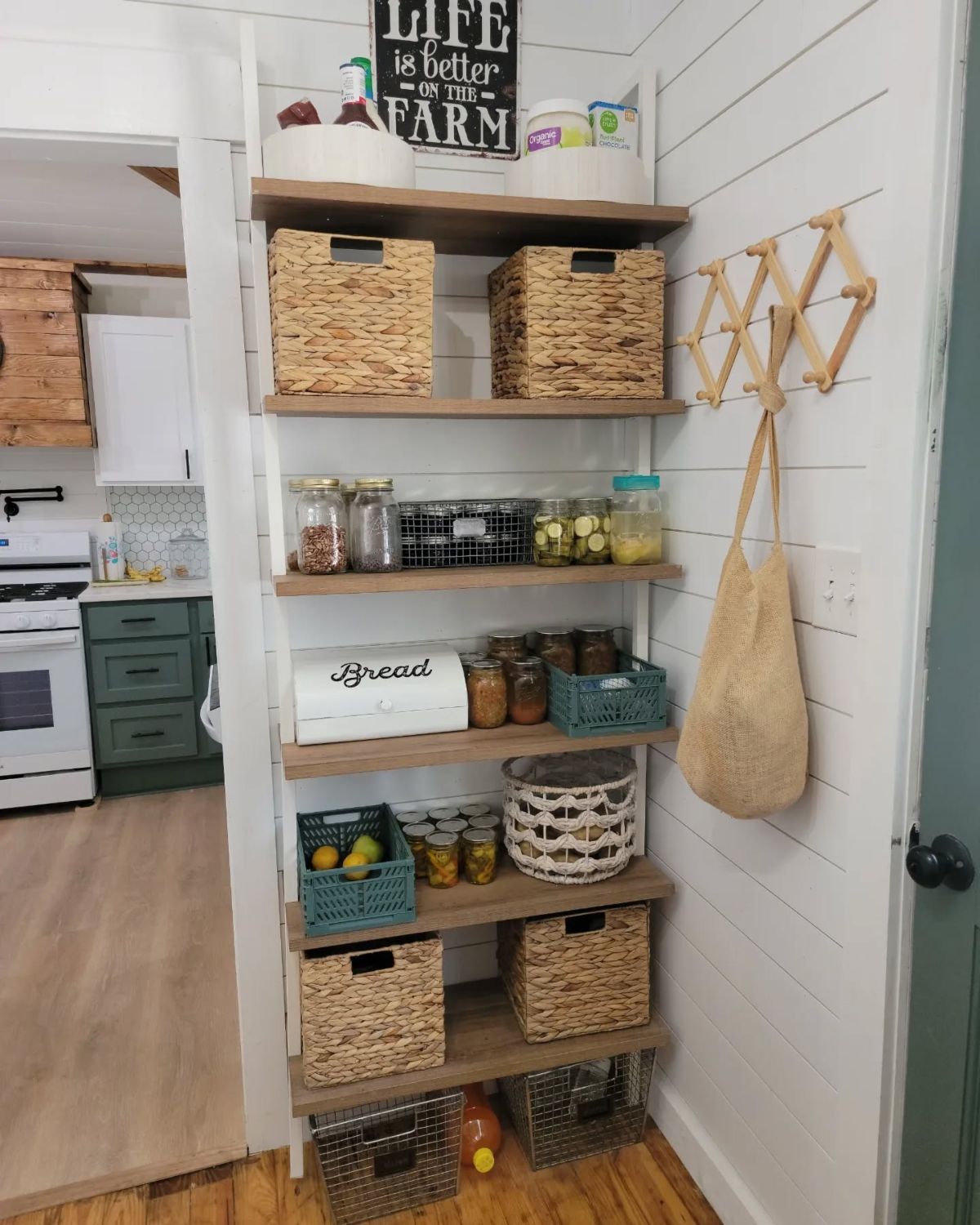 Open Pantry Shelves