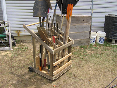 Mobile Garden Tool Rack