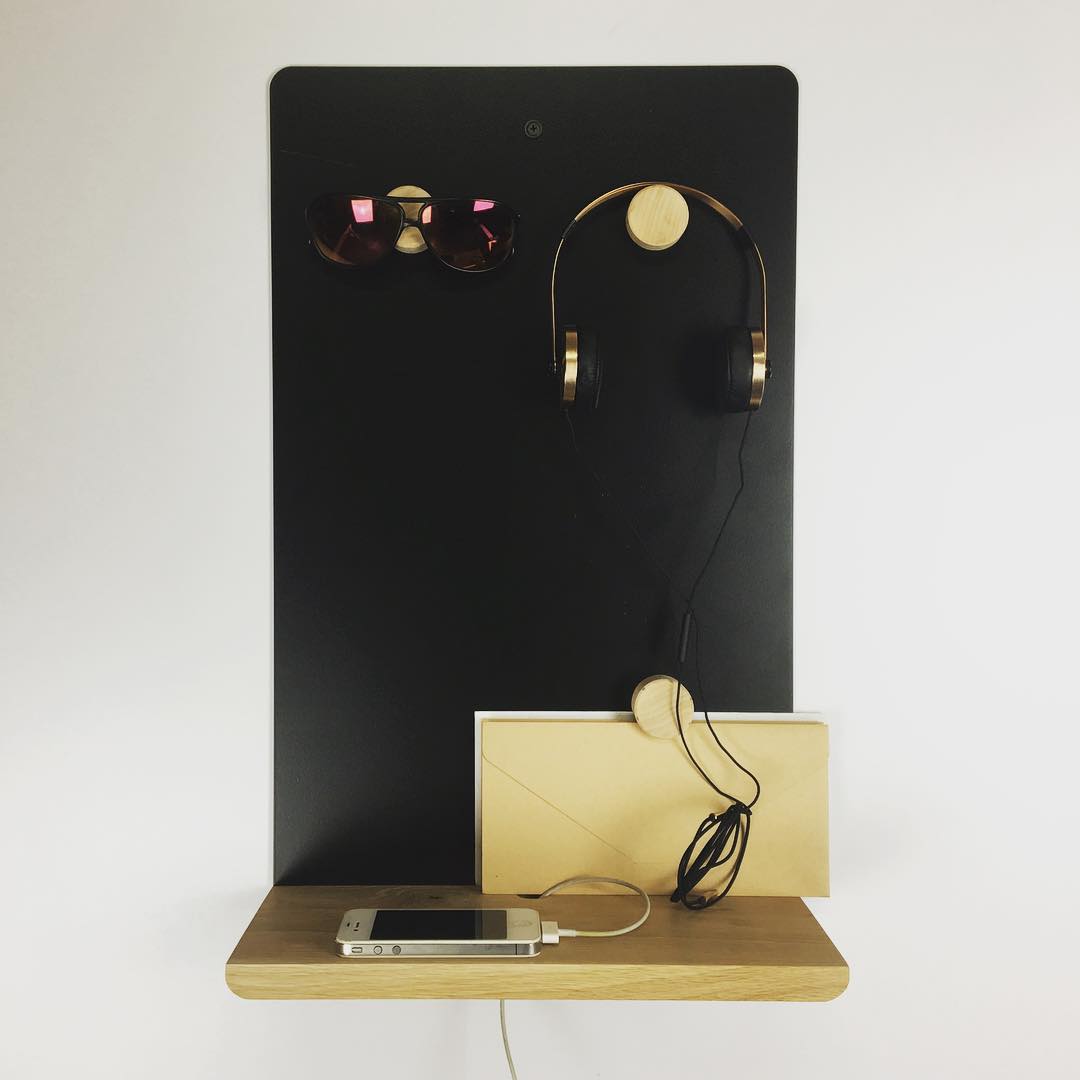 Wall Mounted Phone and Key Holder