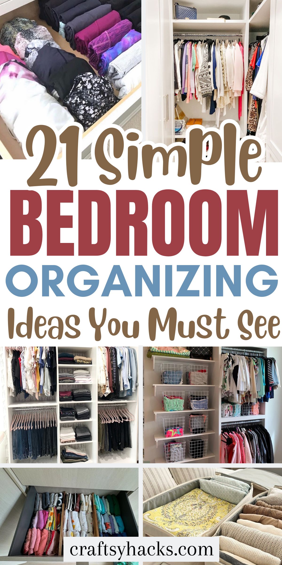 bedroom organizing ideas