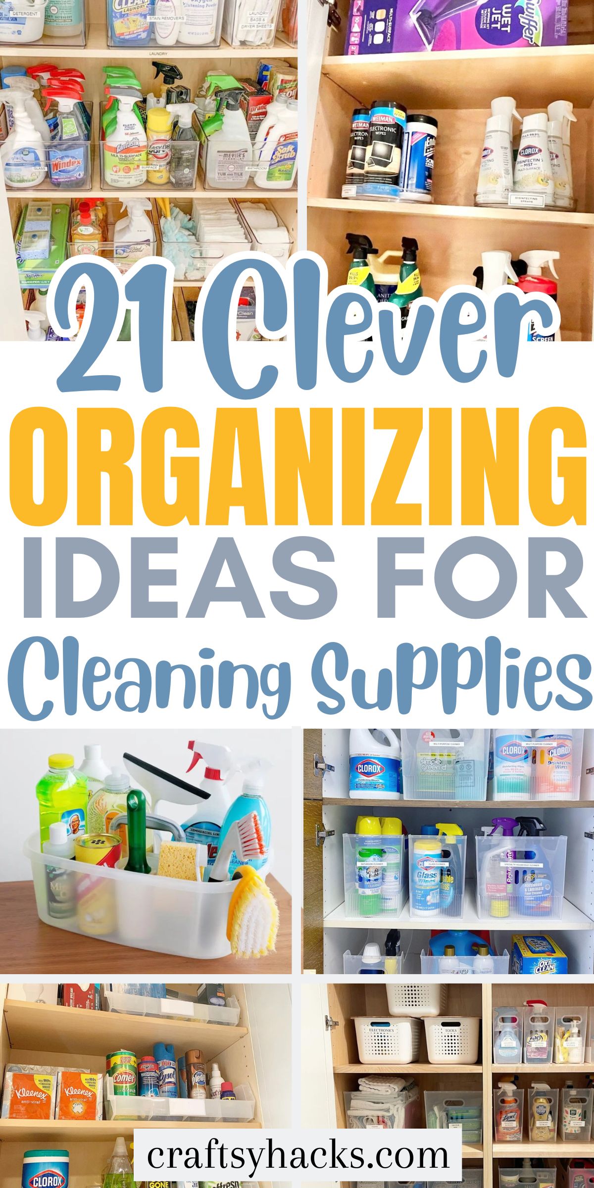 cleaning supplies organization