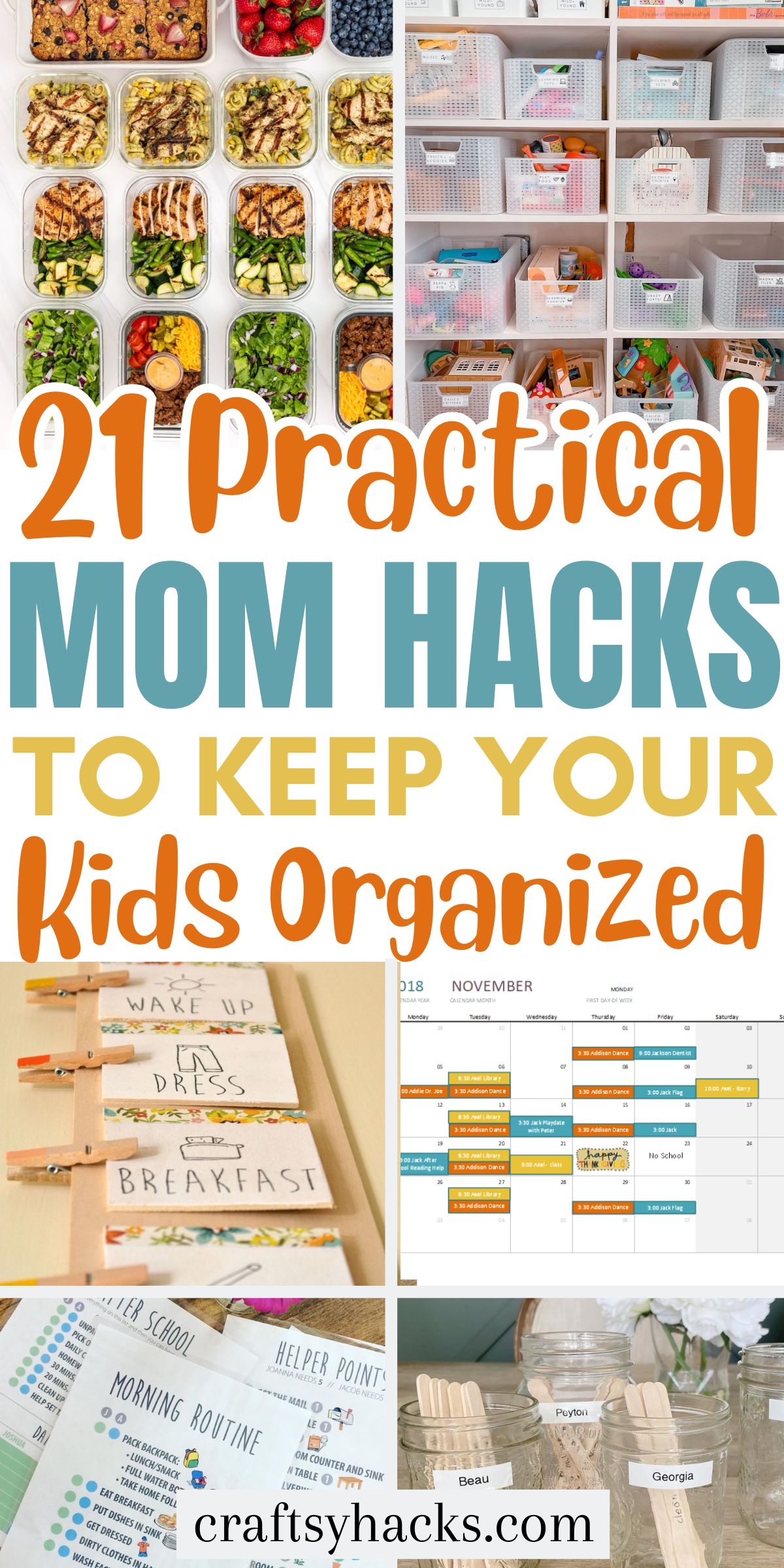 Mom Hacks to Keep Kids Organized