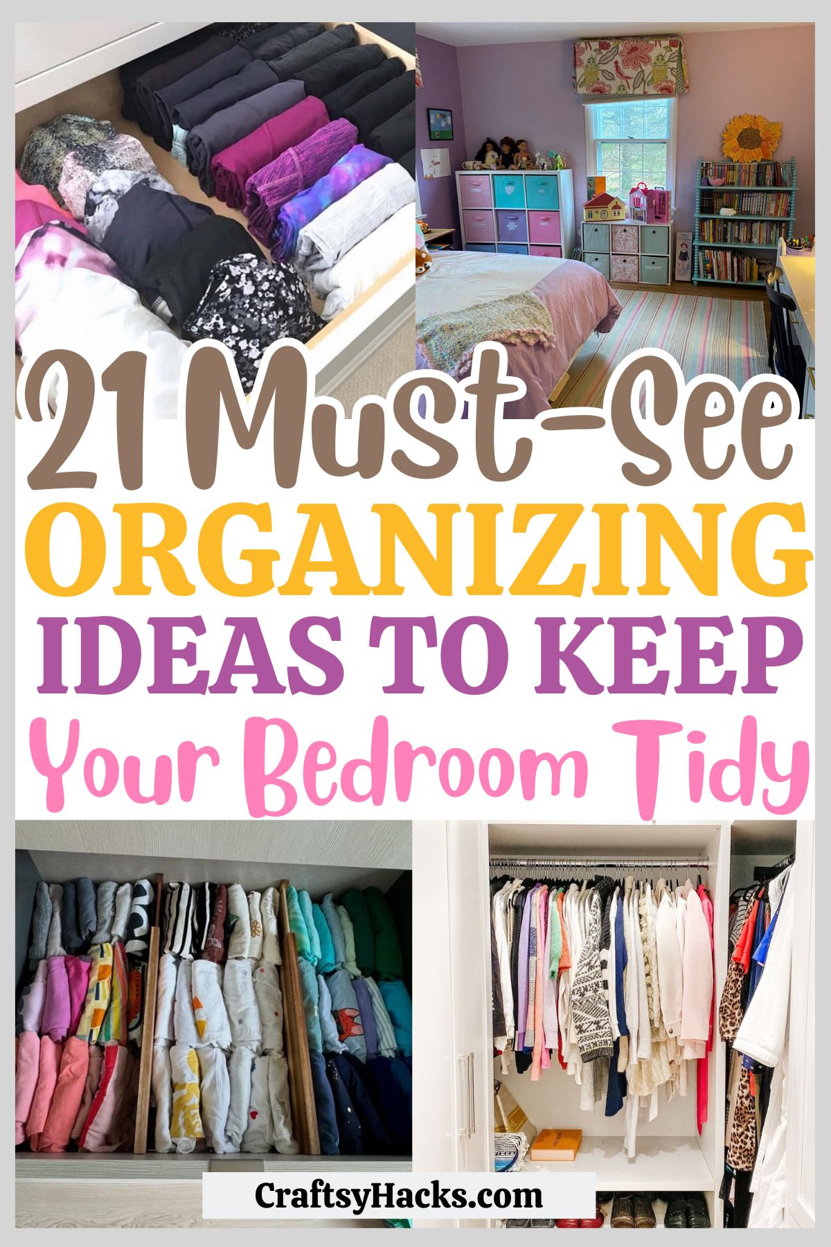 bedroom organizing ideas