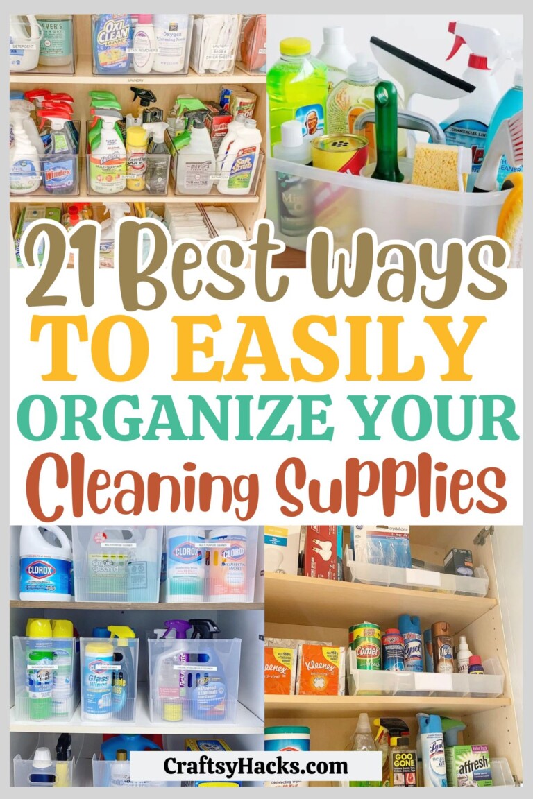 Organization Clean 21 Clever Ways to Organize Cleaning Supplies - Craftsy Hacks