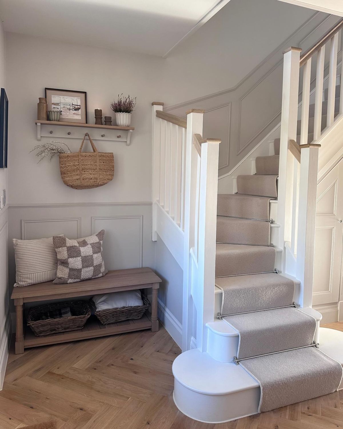 Hallway Bench with Storage Space