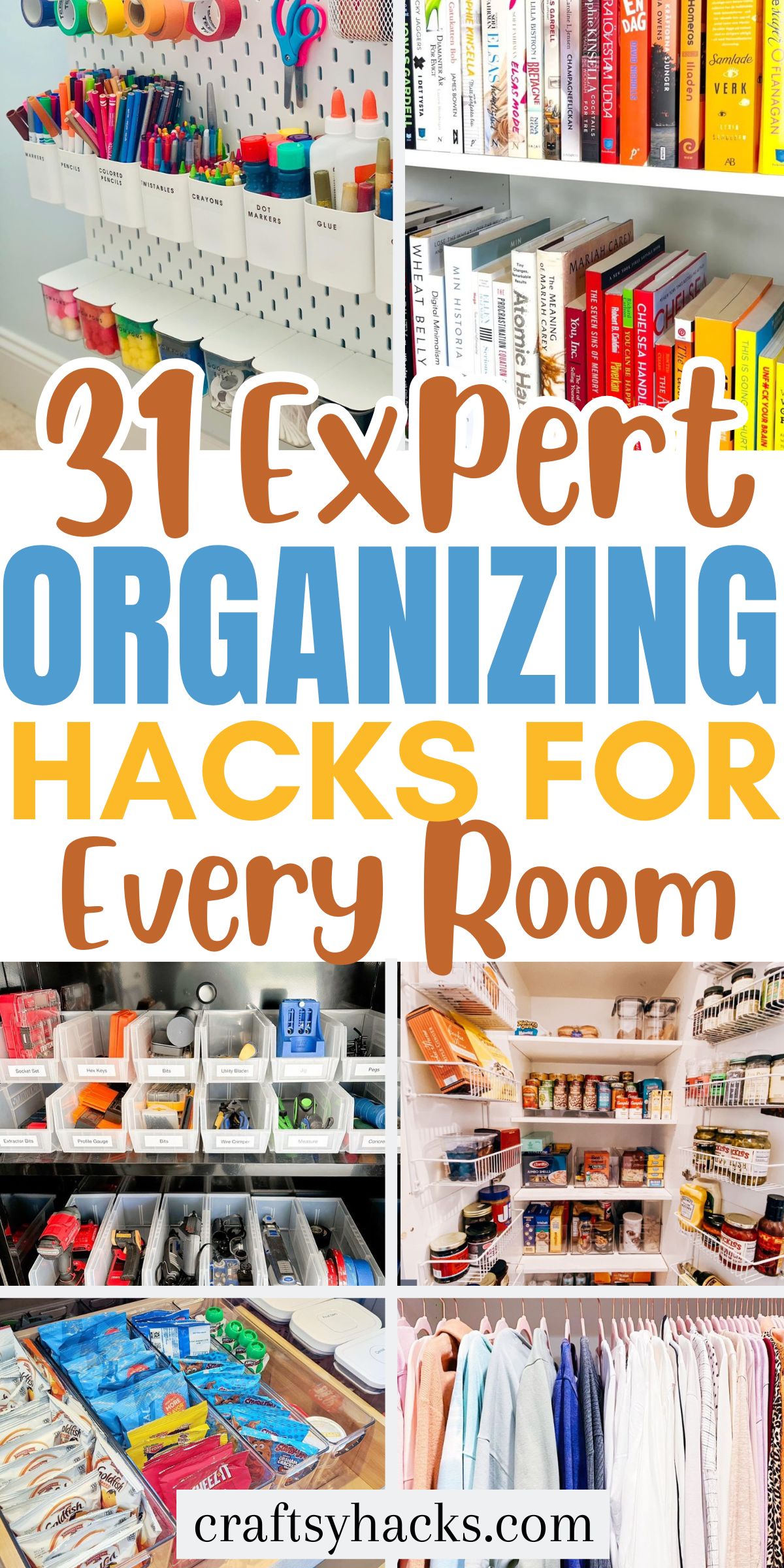organizing hacks for every room