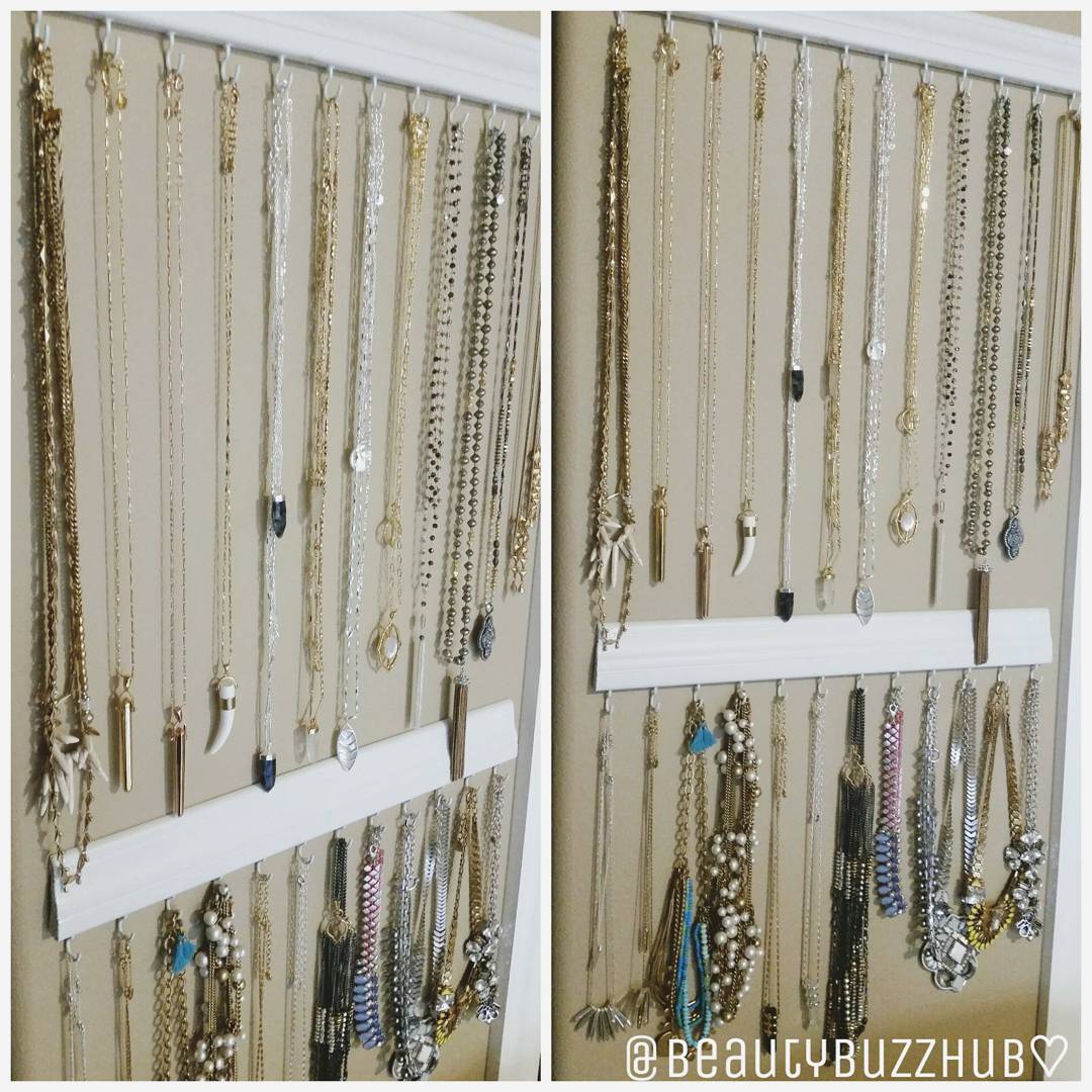 DIY Hanging Necklace Holder
