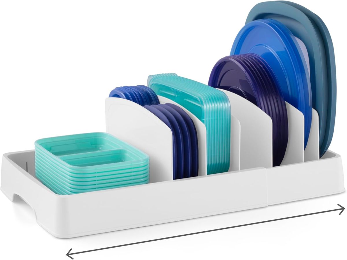 Food Container Lid Organizer