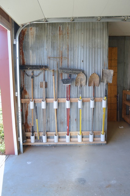 PVC Wall Garden Tool Storage