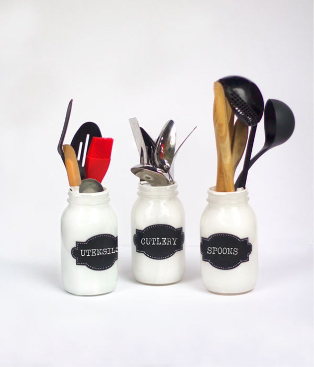Painted Mason Jar Holders