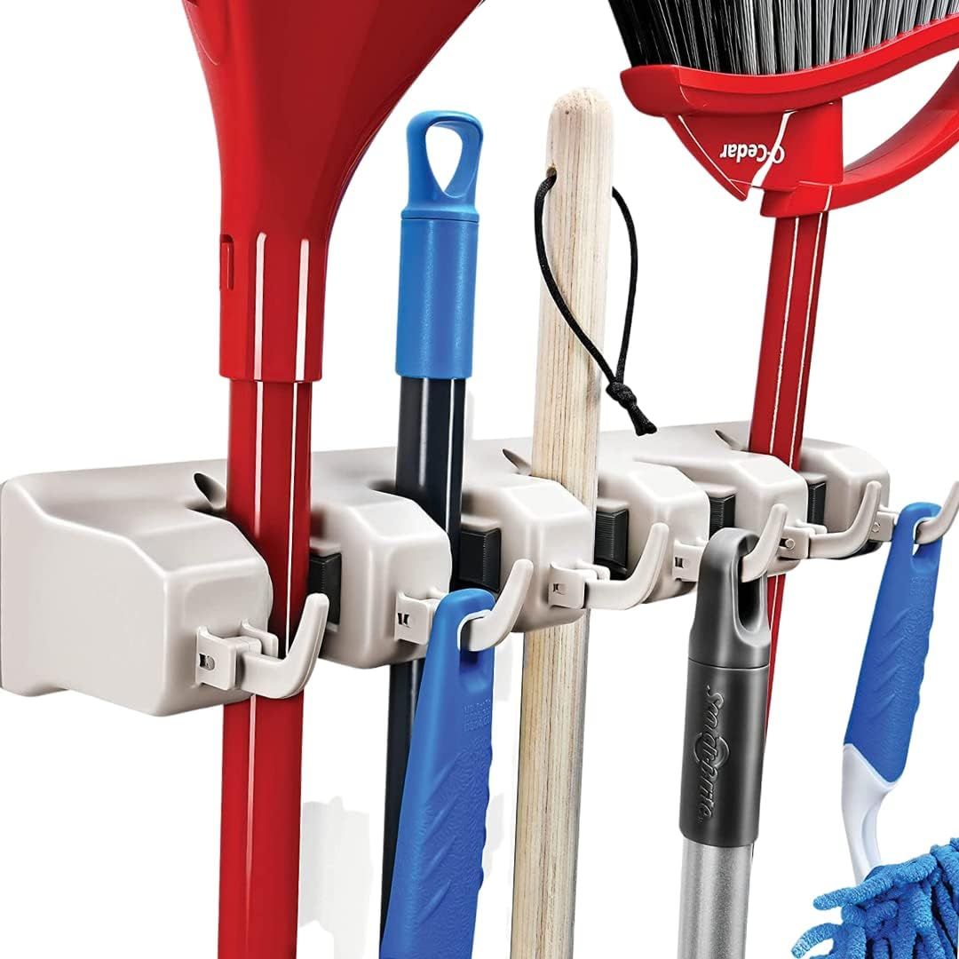 Wall Mount Storage for Brooms and Garden Tools
