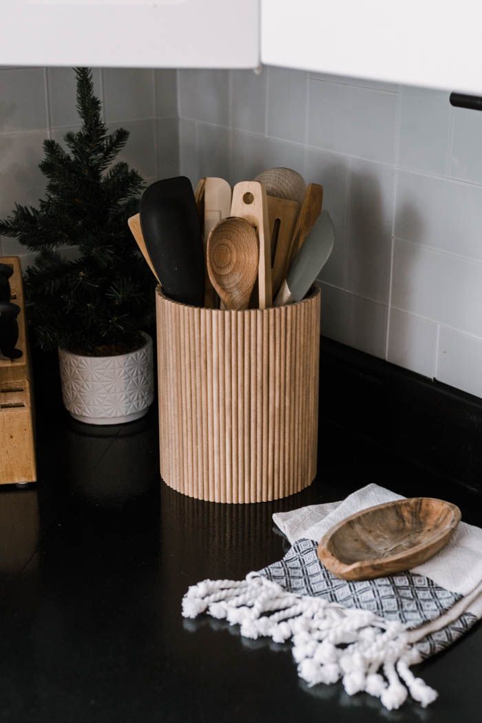 Fluted DIY Utensil Holder