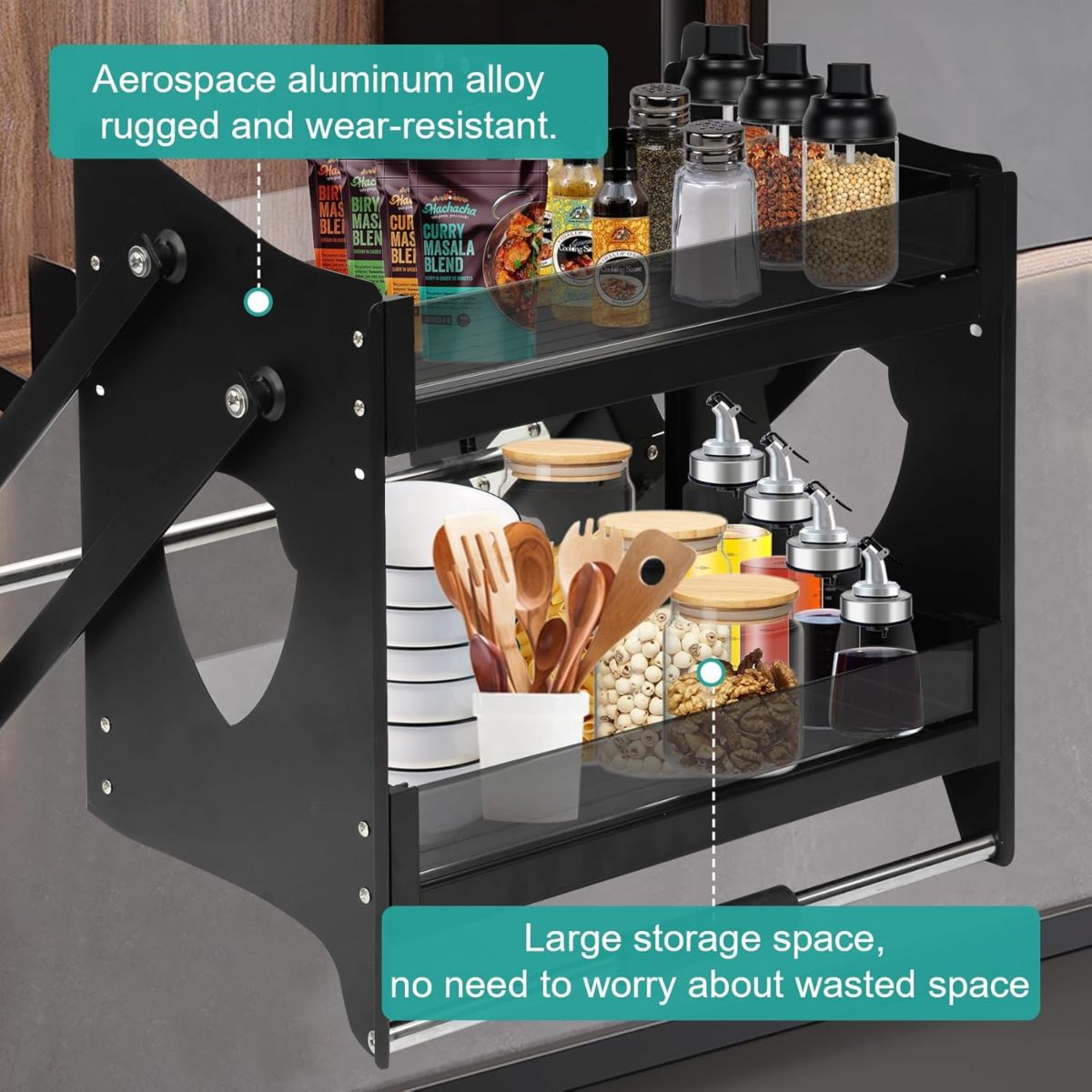 Pull Down Cabinet Organizer