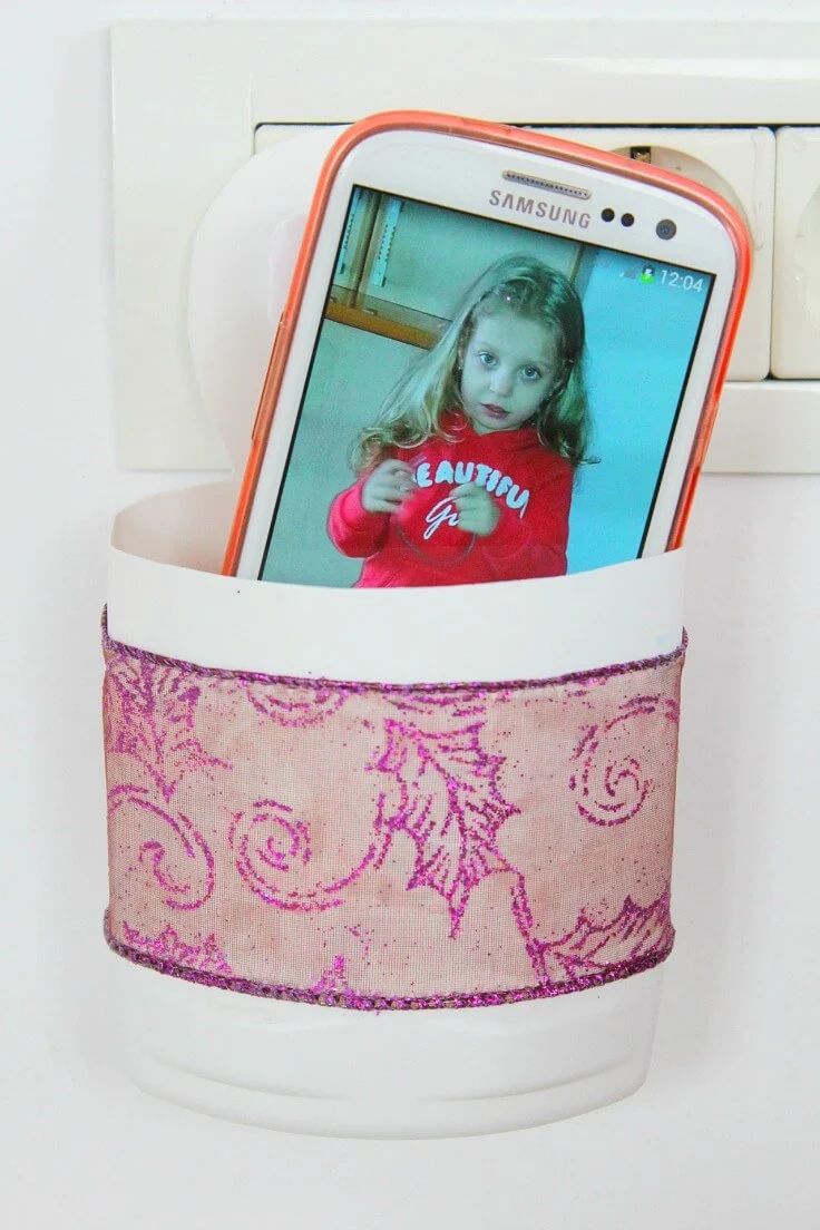 Upcycled Bottle Charging Station