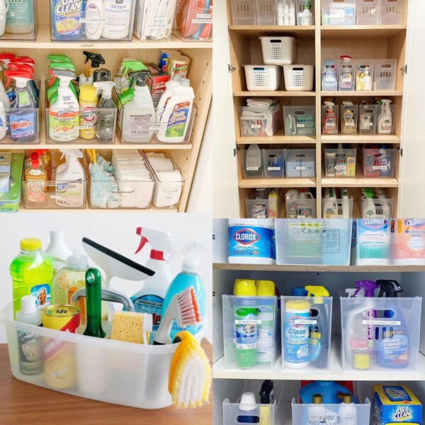 ideas for organizing cleaning supplies