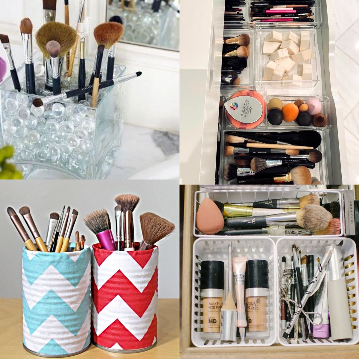 21 Clever Dollar Store Makeup Organizing Ideas