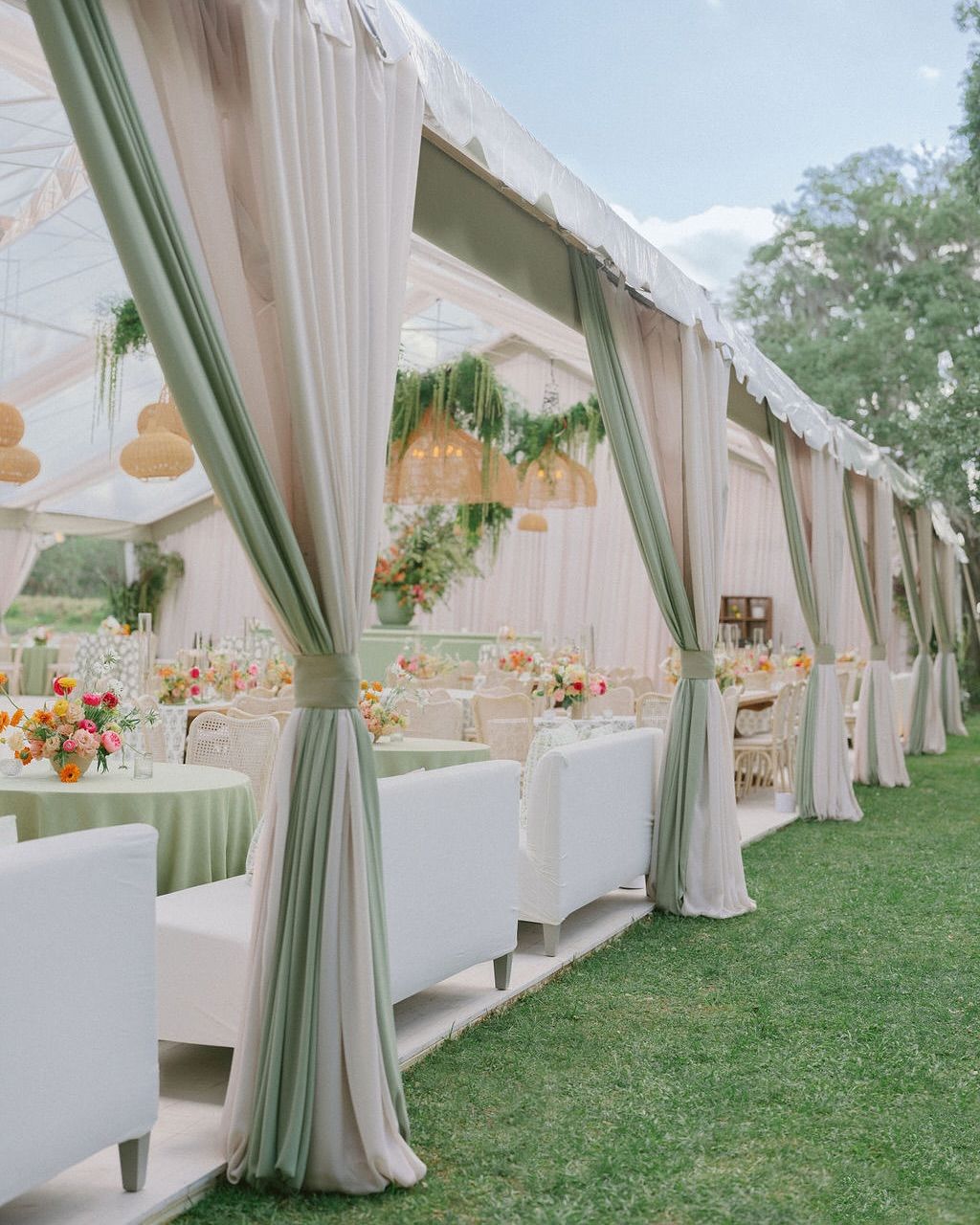 1. Sage Green Drapery