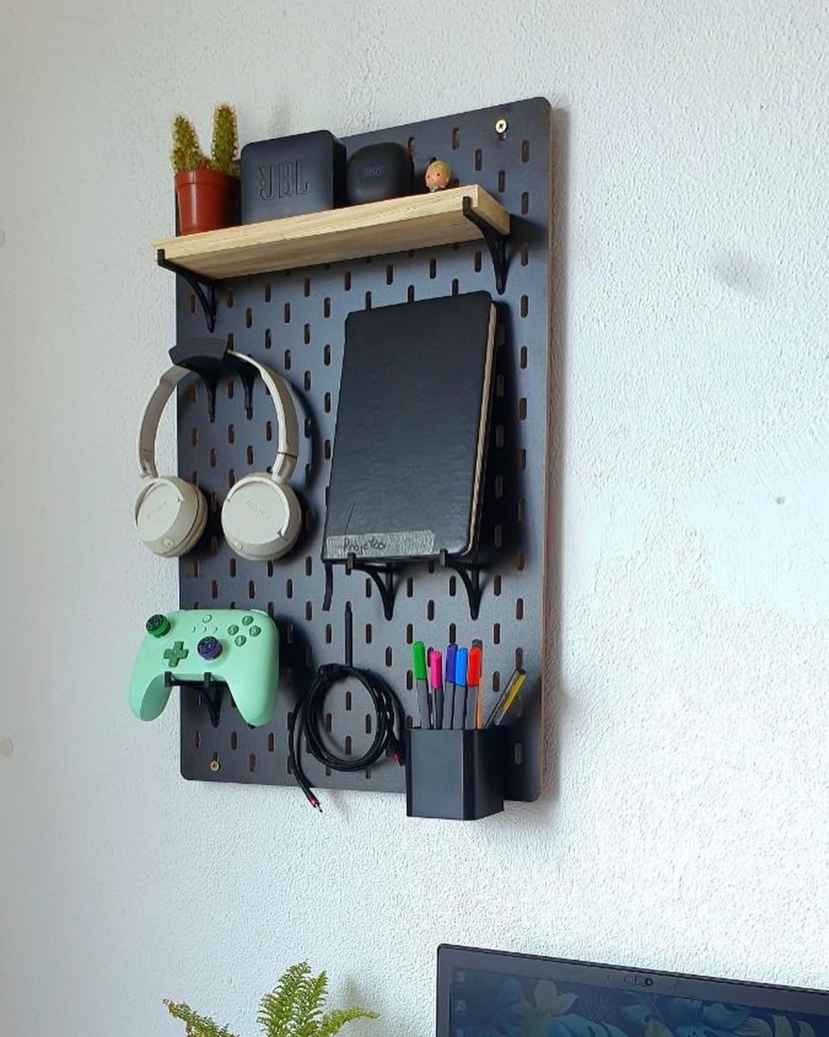 Small Pegboard Organizer for Your Desk