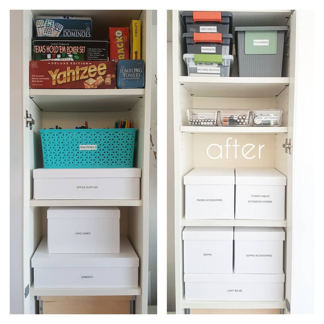 1. Store everything in Labeled Boxes