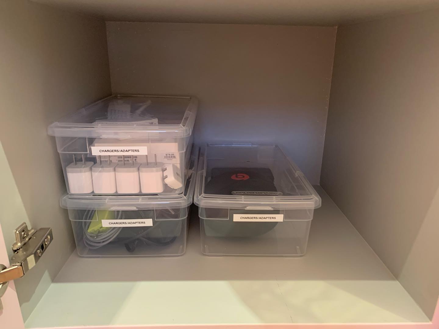 10. Clear Bins
