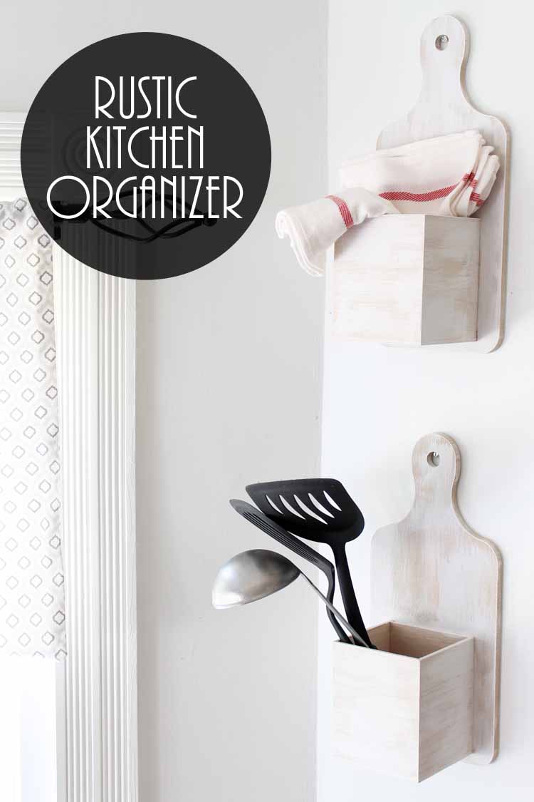 Rustic Kitchen Organizer