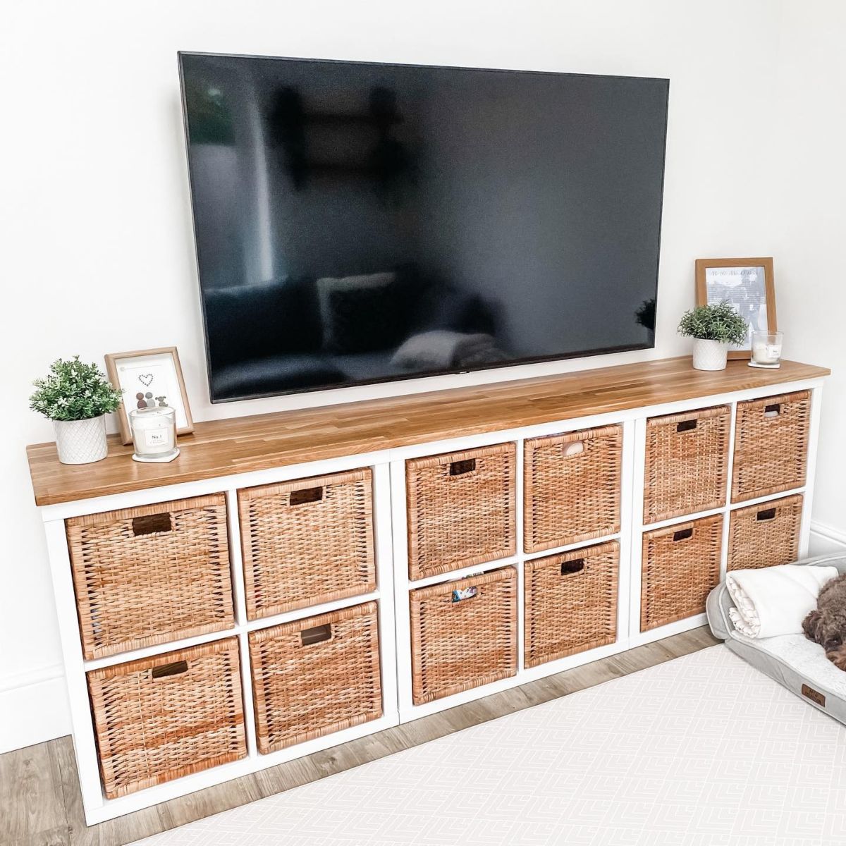 12. IKEA Kallax Unit Storage Hack