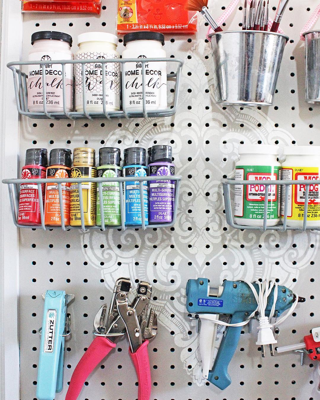Pegboard Craft Organizer