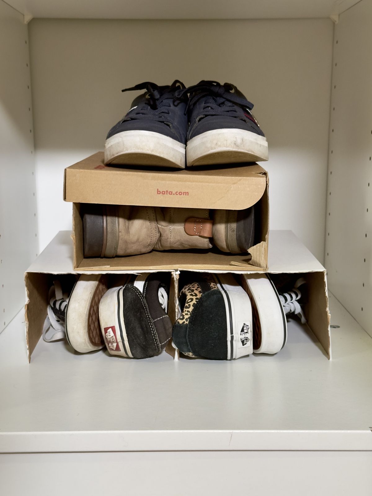 17. Clear Front Shoe Boxes for Easy Access