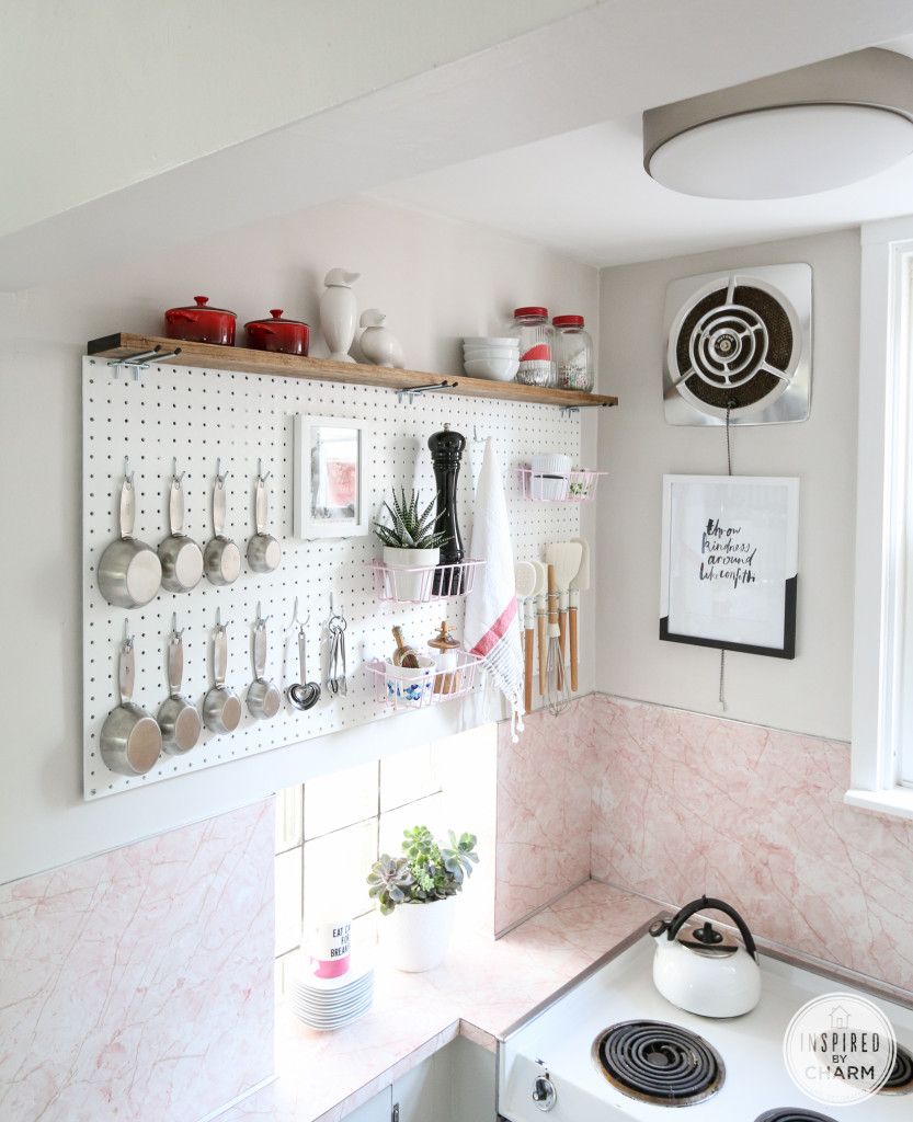Pegboard Kitchen Organizer