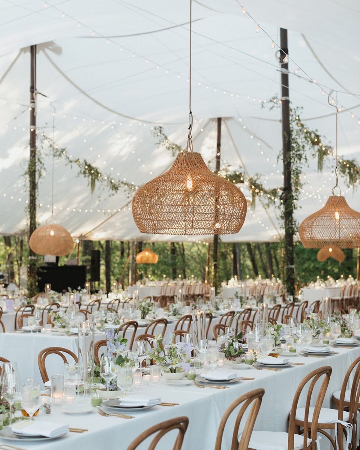 2. Earthy Rattan Lighting