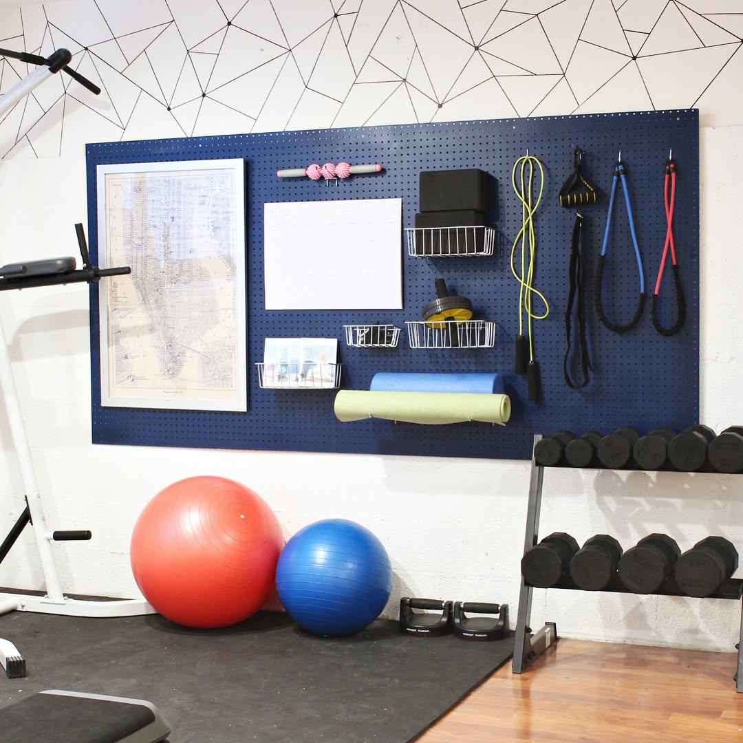 Pegboard Home Gym