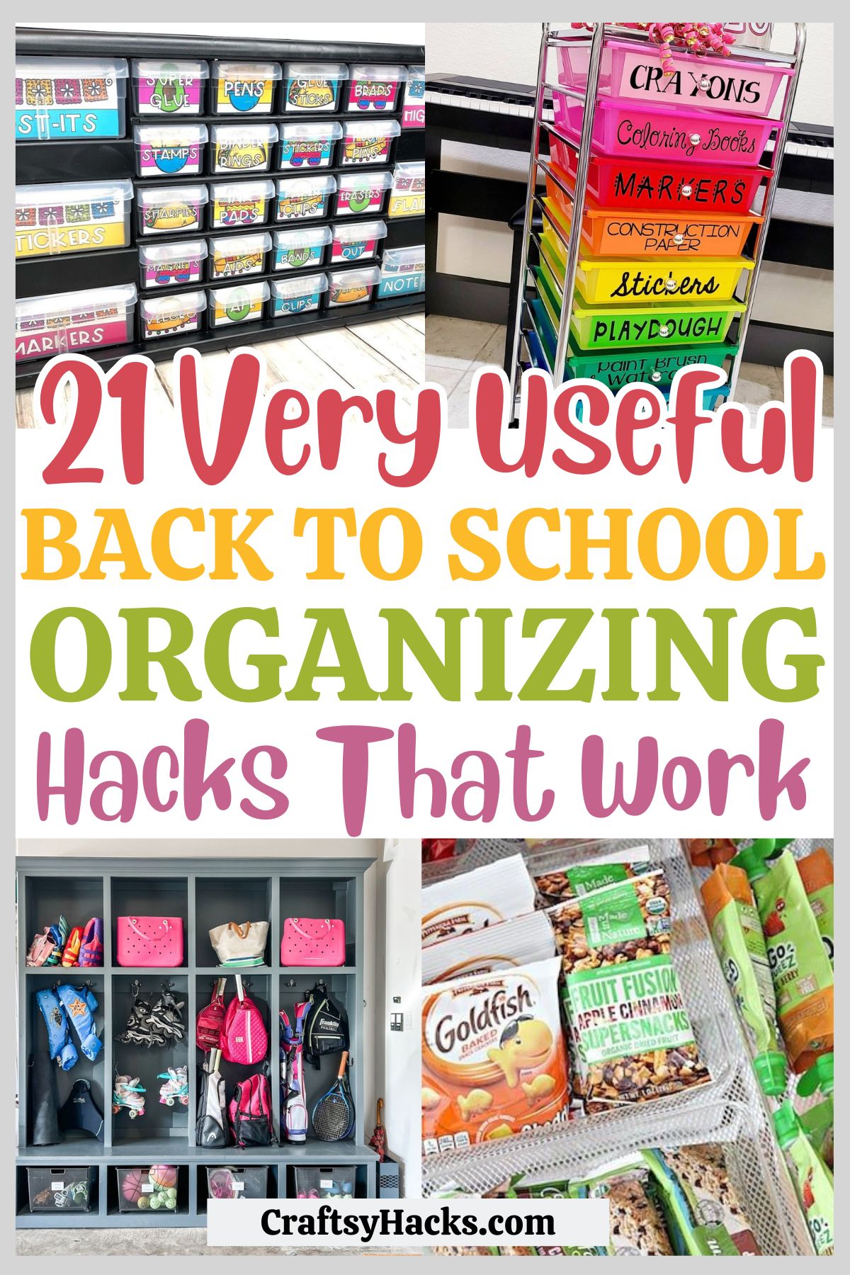 back to school organizing hacks