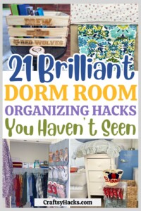 23 Dorm Room Organization Hacks You Need - Craftsy Hacks - Hack Dorm Room Organization Ideas