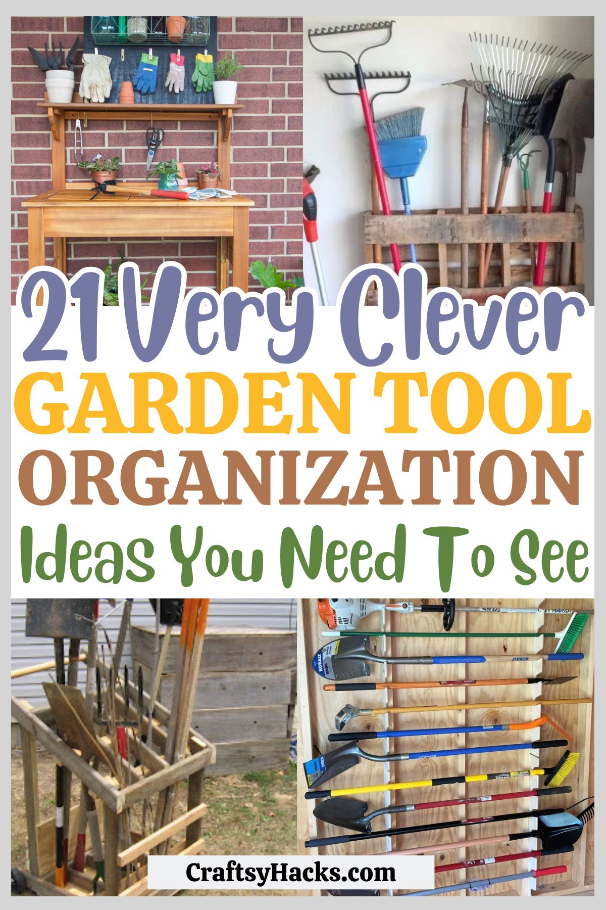 garden tool organizing ideas