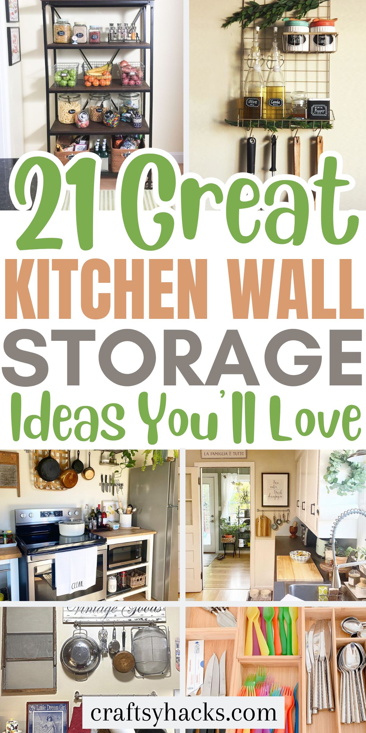 ideas for kitchen wall storage