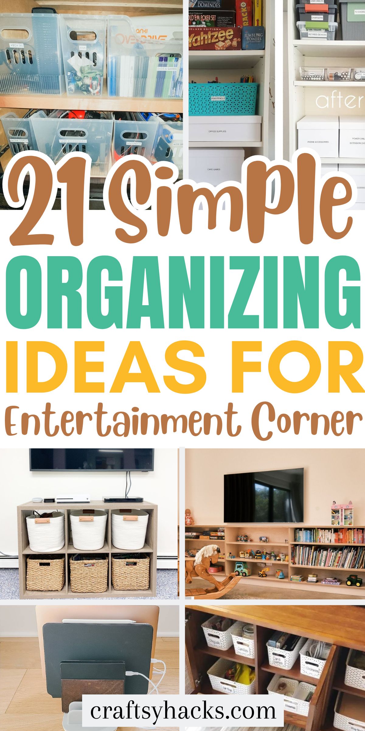 organizing Ideas From Entertainment Corner