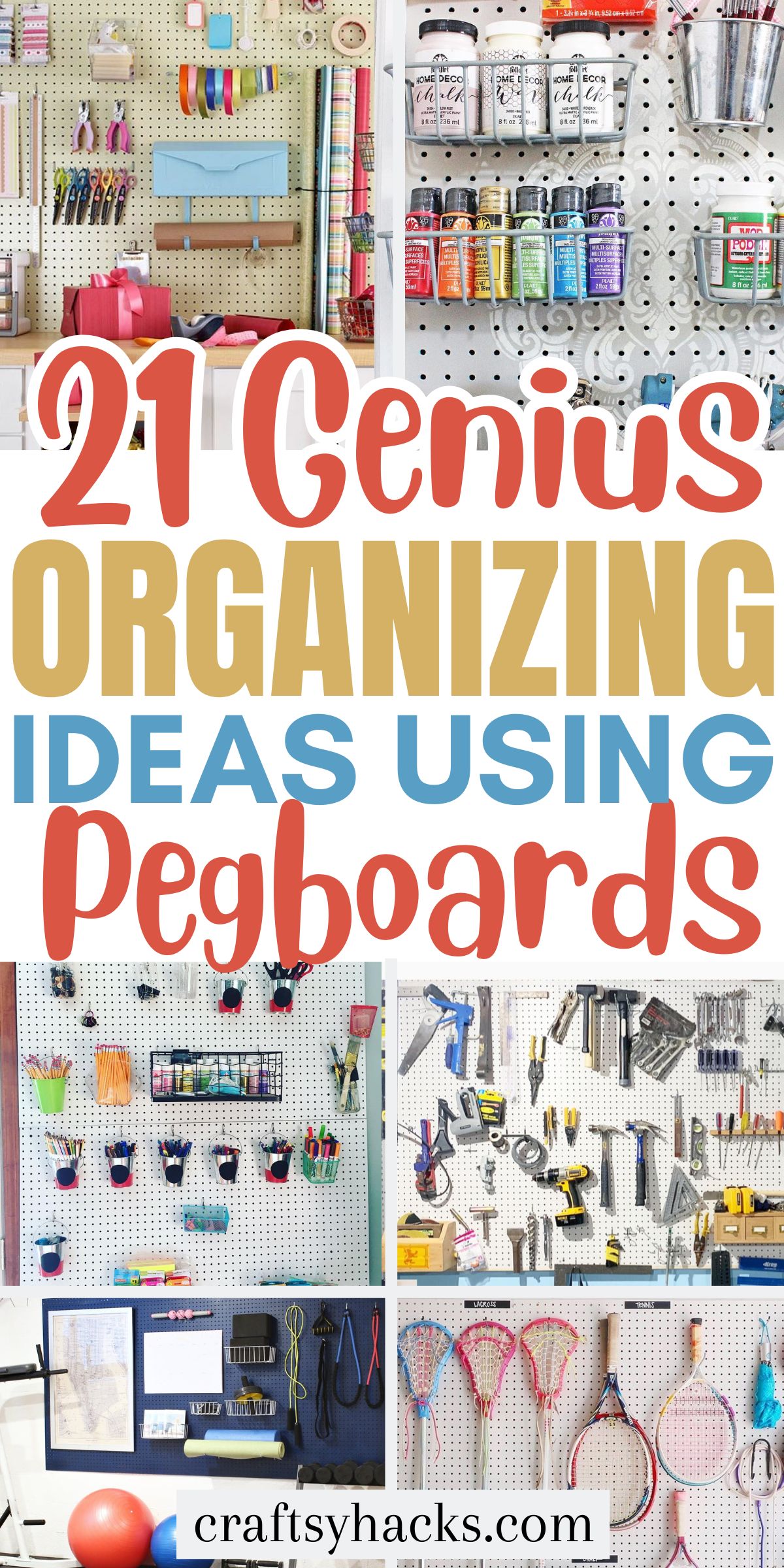 Organizing Ideas Using Pegboards