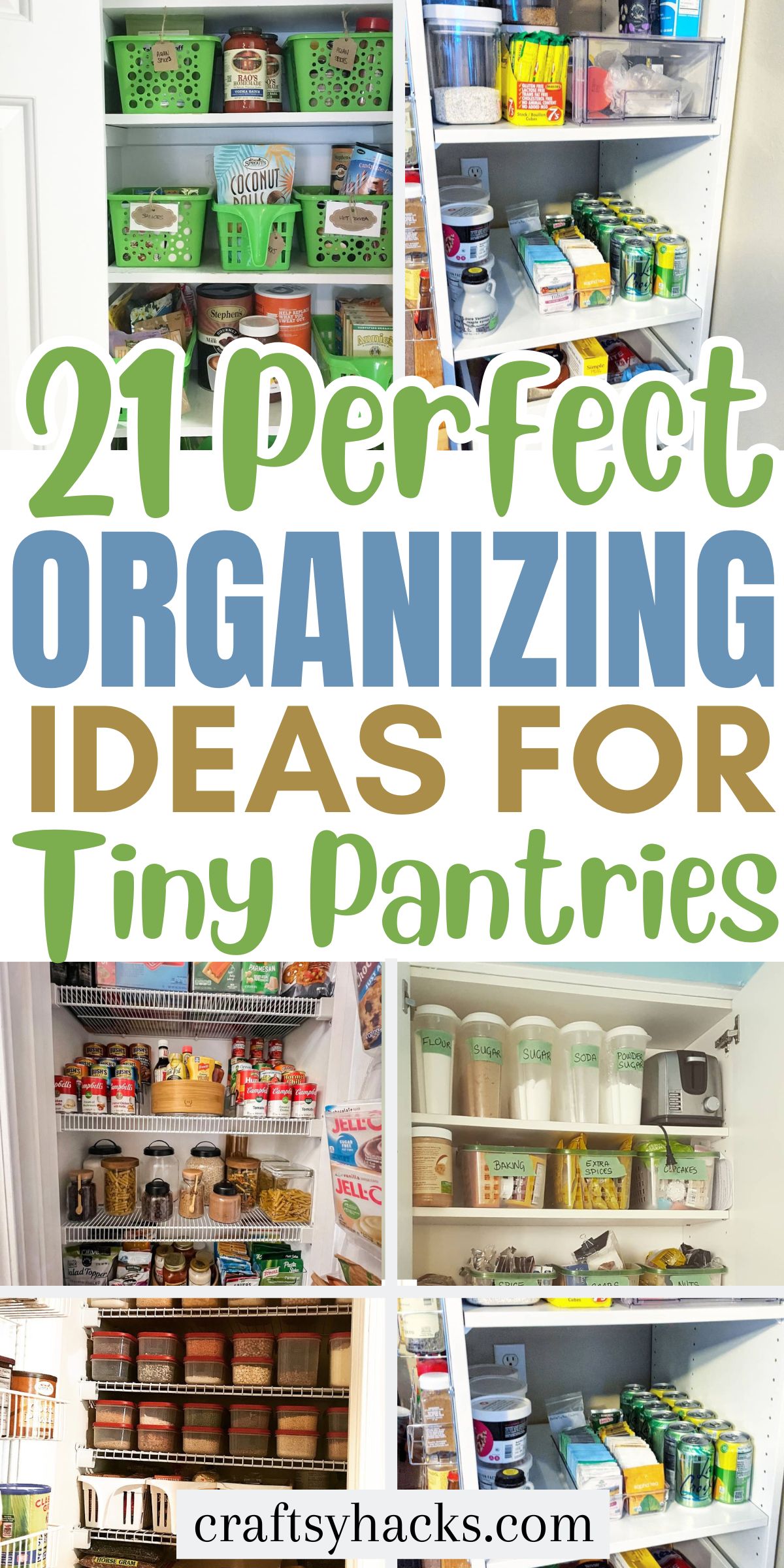 organizing ideas for tiny pantries