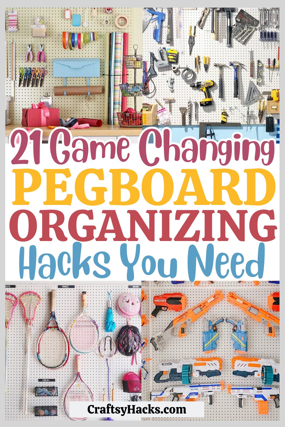 pegboard organizing hacks