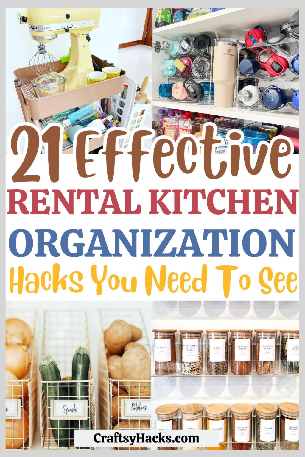21 Ways to Organize a Rental Kitchen - Craftsy Hacks