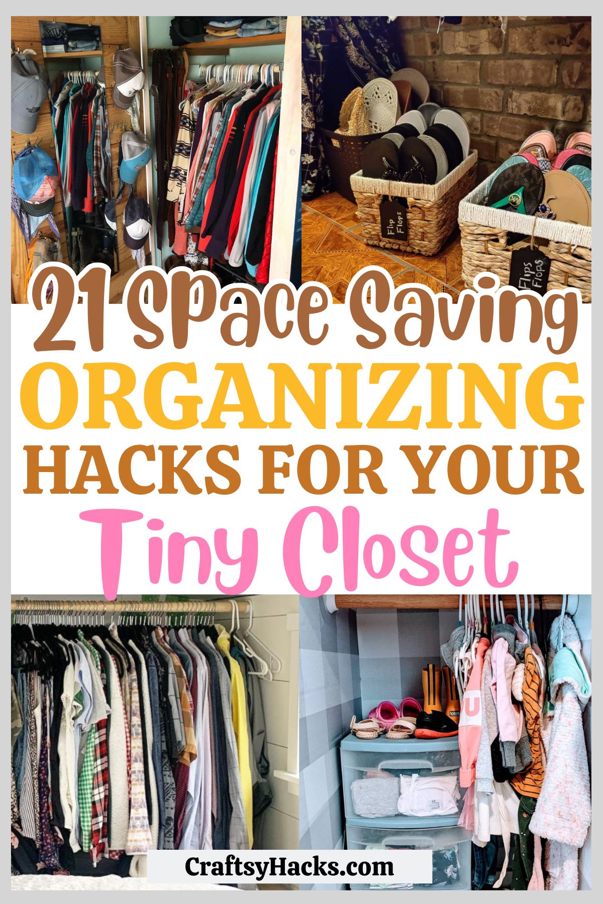 tiny closet organizing hacks
