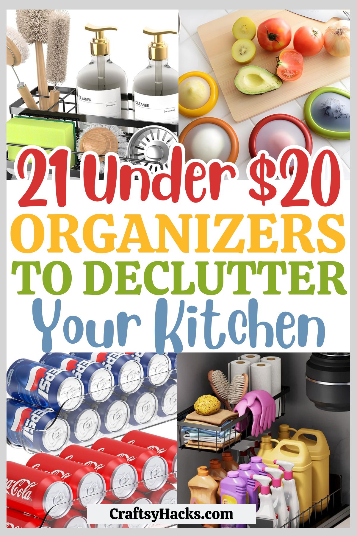 Under $20 Organizers To Declutter Kitchen