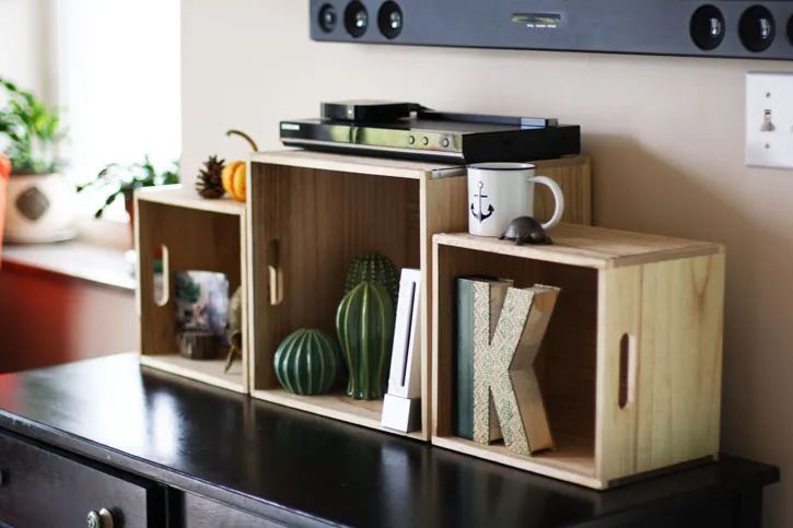 21. TV Console Wooden Boxes