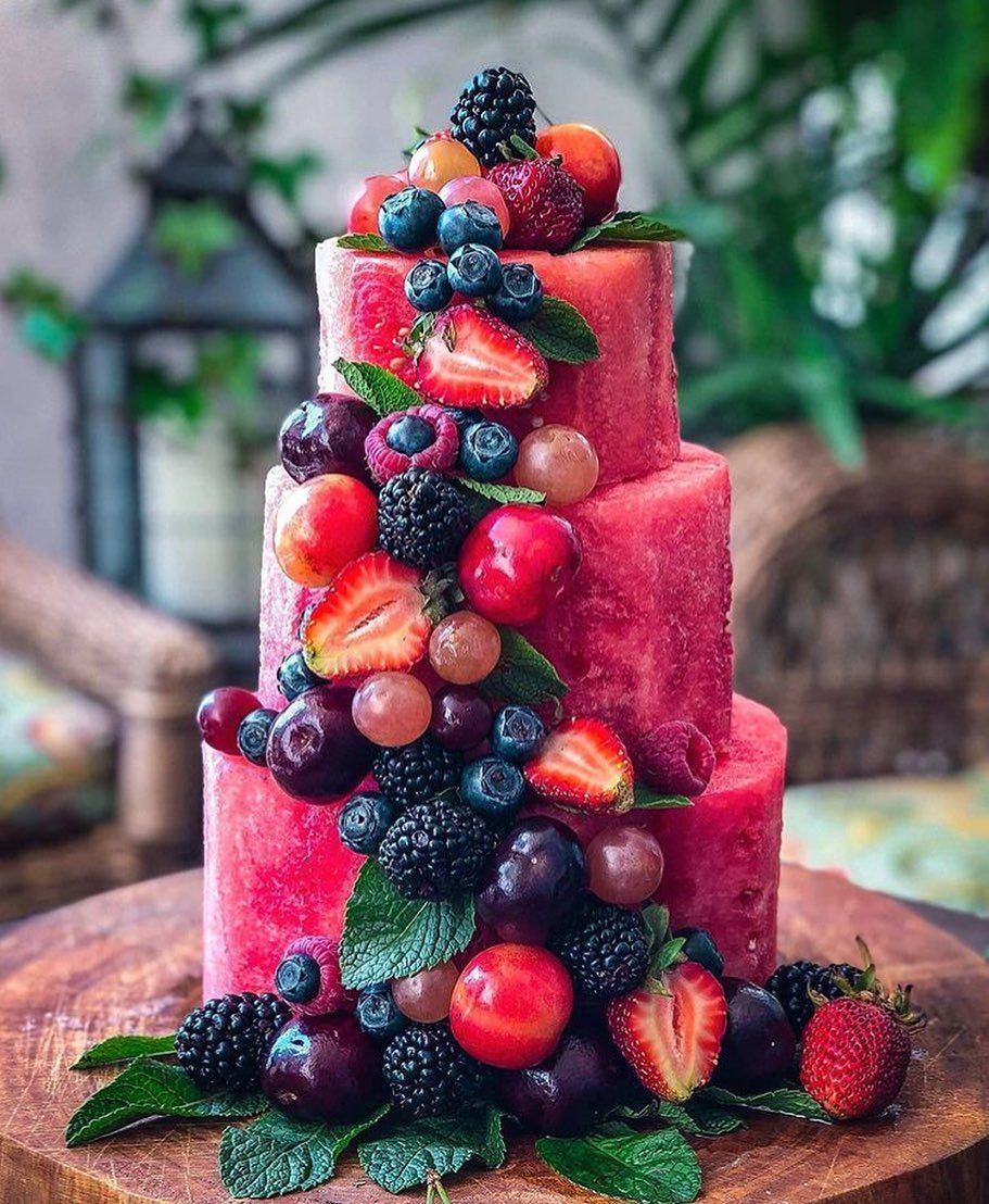 25. Watermelon Cake