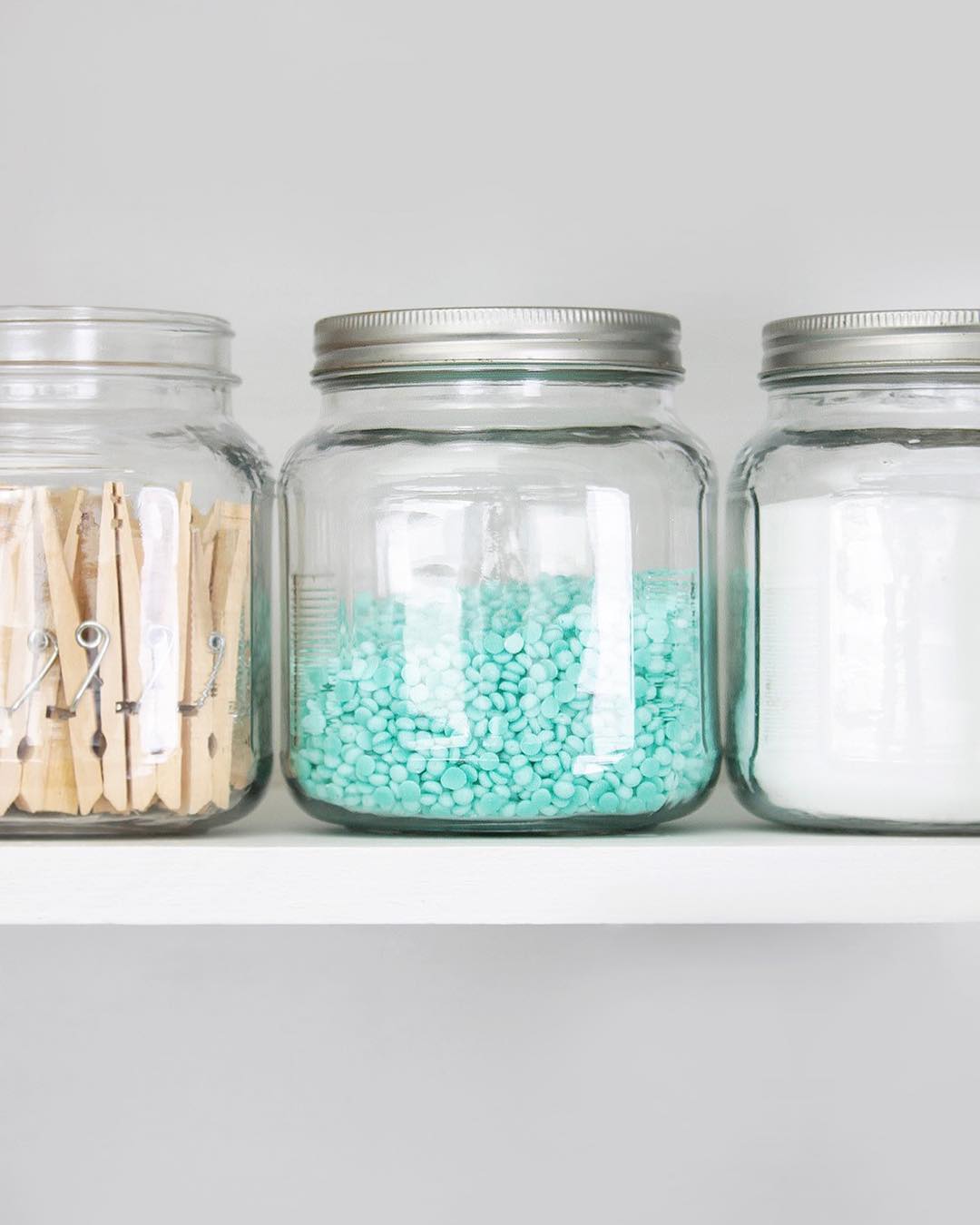 Glass Jars for the Laundry