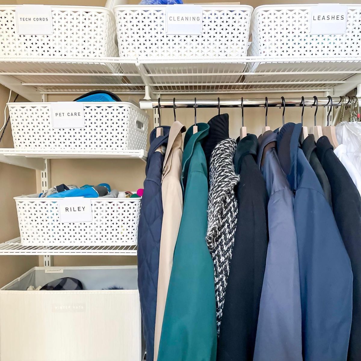 4. Plastic Storage Baskets